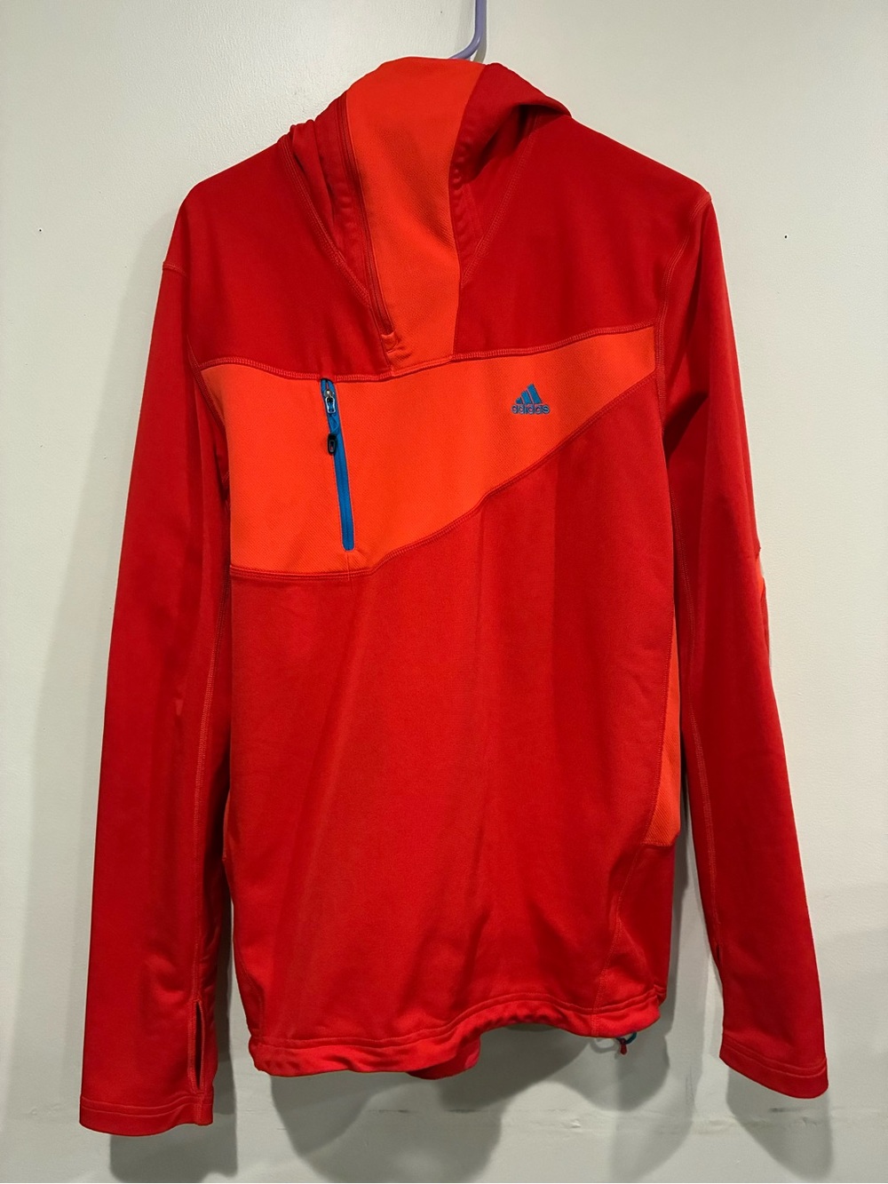 adidas Red & Orange Hooded Jacket